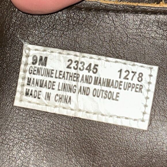 Timberland Lace Up Tall Boots Women’s 9 Wheat Brown Leather 16" Style 23345 - Picture 2 of 16